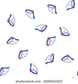 disorientation neurosis isometric seamless pattern. disorientation neurosis sign illustration