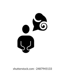 disoriented concept line icon. Simple element illustration. disoriented concept outline symbol design.