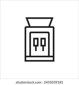 Plantilla de línea de iconos de Vector