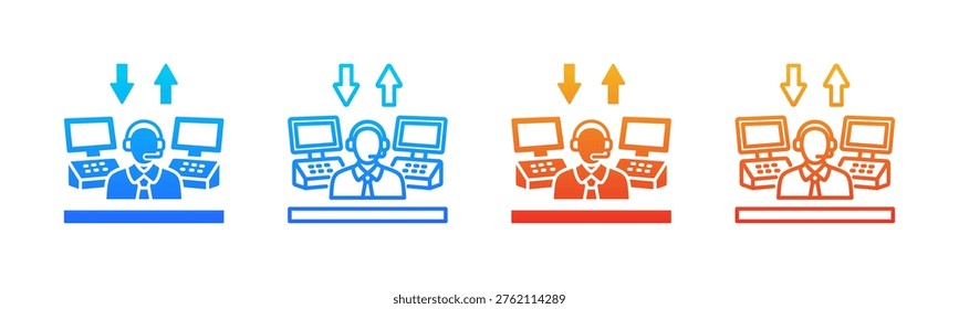 Dispatch Center icon sheet multiple style collection