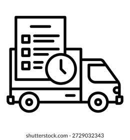 Icono de envío para puntualidad en las asignaciones de entrega