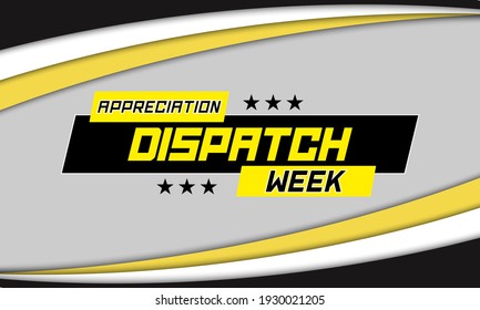 Dispatcher Appreciation Week. Observed each year during April across United states. Special team that sets ready 24on 7 to launch the life-saving services. Vector illustration