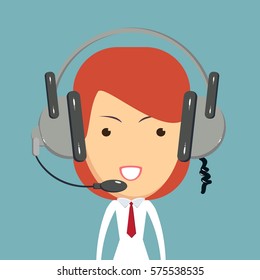 Dispatcher consultant icon. vector icon for web