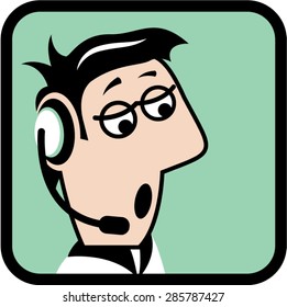 Dispatcher Vector Icon