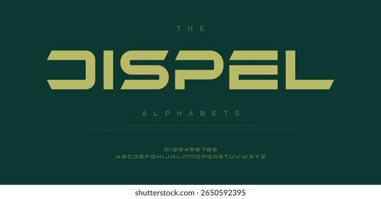  Dispel modern stylish typography letter logo design