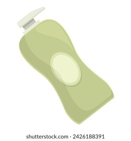 Icono de botella de dispensador vector de dibujos animados. Olla de plástico. Envase orgánico