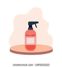 dispenser bottle on white background