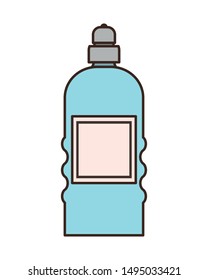 dispenser bottle on white background