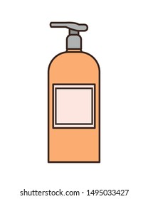 dispenser bottle on white background