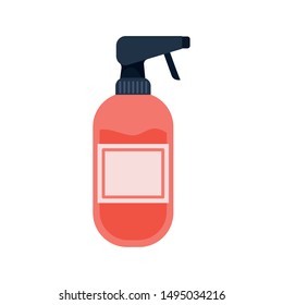 dispenser bottle on white background