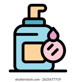 Dispenser bottle releasing liquid soap for cleaning and hygiene