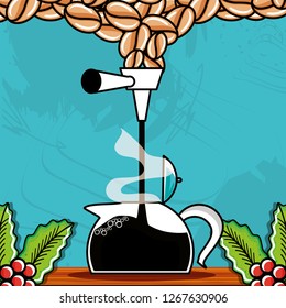 dispenser coffee tap with teapot