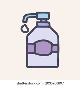 dispenser color vector doodle simple icon design
