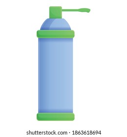 Dispenser gas bottle disinfection icon. Cartoon of dispenser gas bottle disinfection vector icon for web design isolated on white background