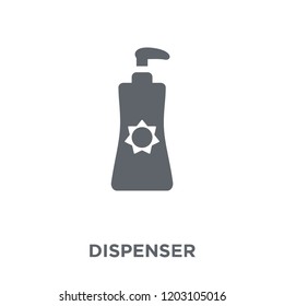 Dispenser icon. Dispenser design concept from Summer collection. Simple element vector illustration on white background.