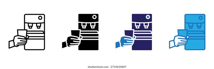 Dispenser Icon Multi Style Vector Illustration