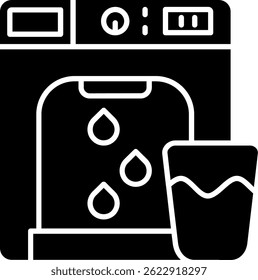 Diseño de icono de Vector de línea de dispensador