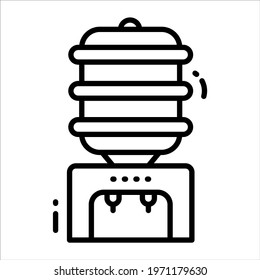 Dispenser line vector Icon. that can be easily modified or edit