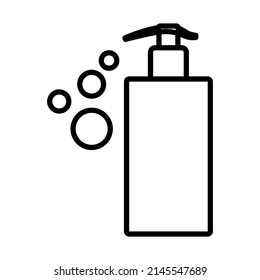 Dispenser Of Liquid Soap Icon. Bold outline design with editable stroke width. Vector Illustration.