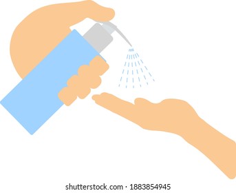 Dispenser von Flüssigseife Symbol. Flaches Farbdesign. Vektorgrafik.