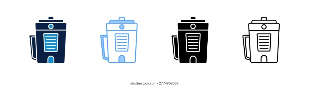 Dispenser Multiple Style Icon Set Collection