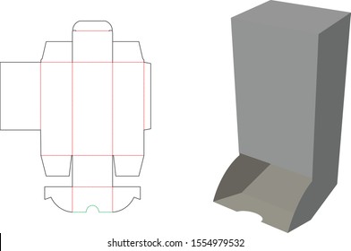 Dispenser Packaging Diecut - Vector