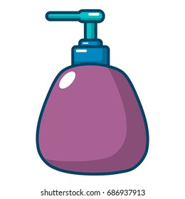 Dispenser pump cosmetic icon. Cartoon illustration of dispenser pump cosmetic vector icon for web design