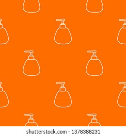 Dispenser pump cosmetic pattern vector orange for any web design best