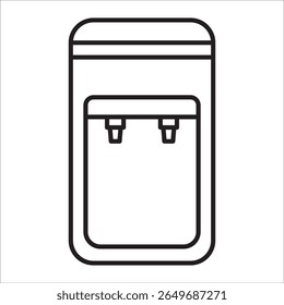 Vector de contorno de icono de stock del dispensador