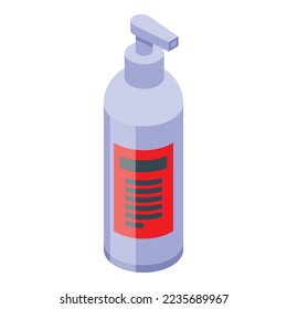 Dispenser wax icon isometric vector. Aromatic candle. Wick spa