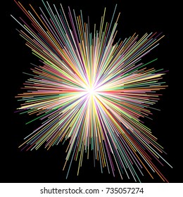 Disperse color stripe, abstract background.