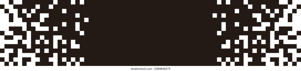 Dispersed background. Disintegration pixel effect illustration. Vector rectangle elements. Disappear transform rectangle texture. Dissolved filled square. Vector graphic.