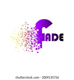 Dispersion Fade Letter Modern Logo Design.