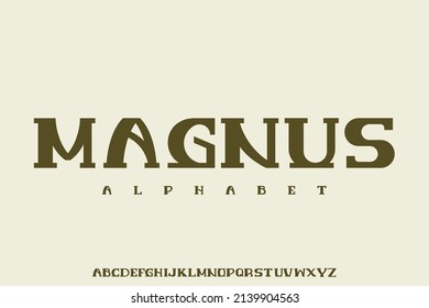 Display alphabet font design, suitable for poster design, cover, menu, creative logotype, vector illustration