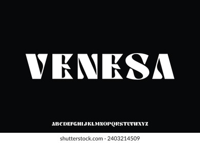 Display alphabet font vector design suitable headline, poster, album, magazine, logo and many more