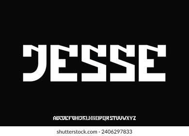 Display alphabet font vector design suitable for headline poster, magazine, logo and many more