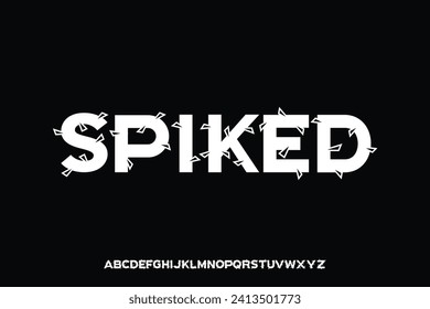 Display alphabet font vector design suitable for headline, poster, title, logo, album and more