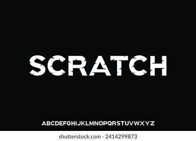 Display alphabet font vector design suitable for headline, poster, title, logo, album and more