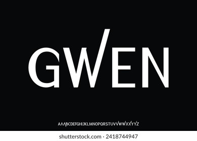 Display alphabet font vector design suitable for headline, logo, album cover, poster and more