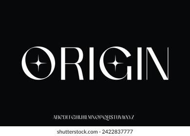 Display alphabet font vector design suitable for headline, poster, logotype, cover and many more
