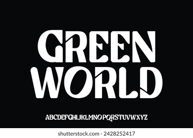 Display alphabet font vector design suitable for headline, poster, logo, cover design and many more