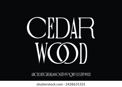 Display alphabet font vector design suitable for headline, poster, logo, cover design and many more