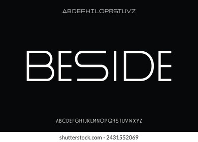 Display Alphabet Schriftart Vektor-Design geeignet für Überschrift, Poster, Magazin, Logo und viele mehr
