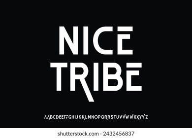 Display alphabet font vector design suitable for headline, poster, magazine, logo, and many more