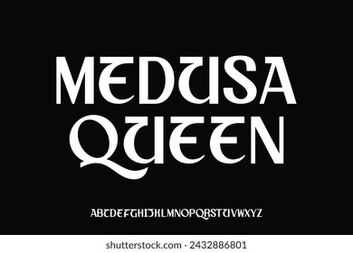 Display alphabet font vector design suitable for headline, poster, magazine, logo, and many more