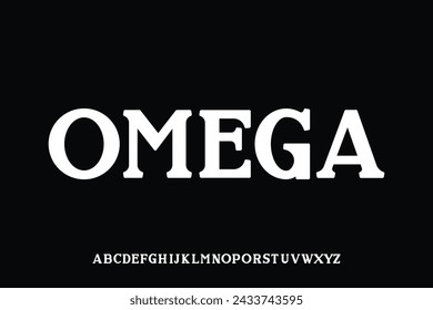 Display alphabet font vector design, suitable for headline, logotype, poster design and many more