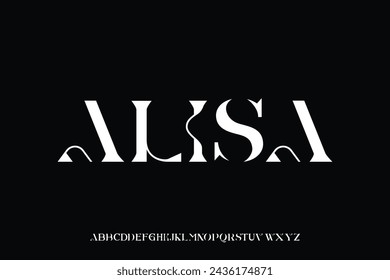 Display alphabet font vector design, suitable for headline, logotype, poster design and many more