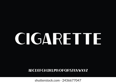 Mostrar el diseño del vector de la fuente del alfabeto, conveniente para el título, el logotipo, el diseño del cartel y muchos más