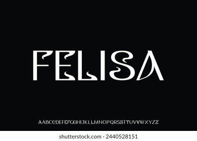 Display alphabet font vector design suitable for headline, poster, logo, logotype and many more