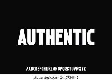 Display alphabet font vector design suitable for headline, logo, poster, cover and many more